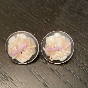 Japanese handmade flower earrings